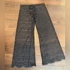 PQ Swim Black Lace Coverup Pants